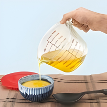 SIGNORAWARE Borosilicate 1 Ltr Glass Measuring Cup | Measurement Scale | Microwave & Oven Safe | Dishwasher safe | Sturdy Thick Glass | Measuring Liquids | Best for Baking & Storing