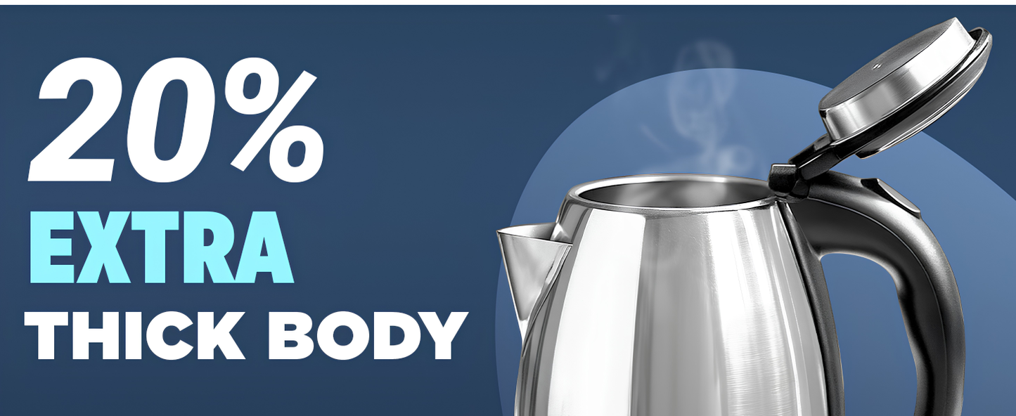 MILTON Stainless Steel  INSTA Electric Kettle | 1350 Watt | Boil Dry Protect