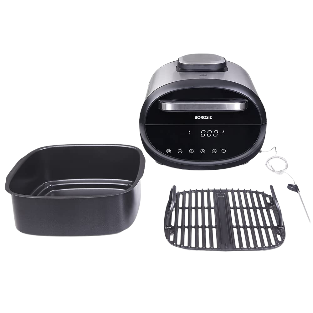 Borosil Best Digi Air-fryer, Top Load Air Fryer, Large Capacity, 8 Pre-Set Menus, 8 in 1 Functionality, 6.1 Ltr - Premium Air Fryer from Borosil - Just Rs. 9793! Shop now at Surana Sons