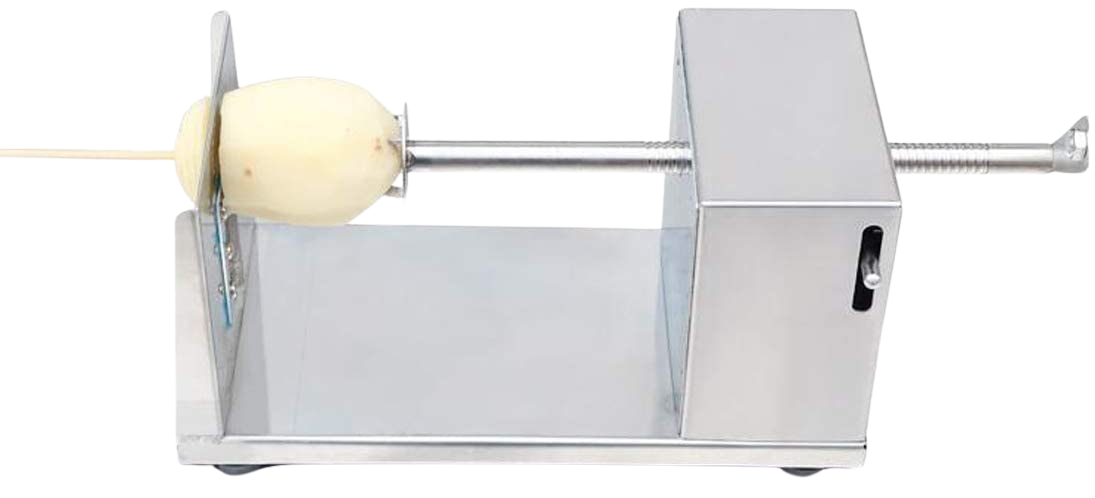 Stainless Steel Potato Slicer Cutter Machine Twister Curly Spiral French Fry Tornado Manual Stainless Steel Twisted Potato Slicer Spiral Vegetable - Premium Adjustable kitchen slicer from Generic - Just Rs. 1150! Shop now at Surana Sons