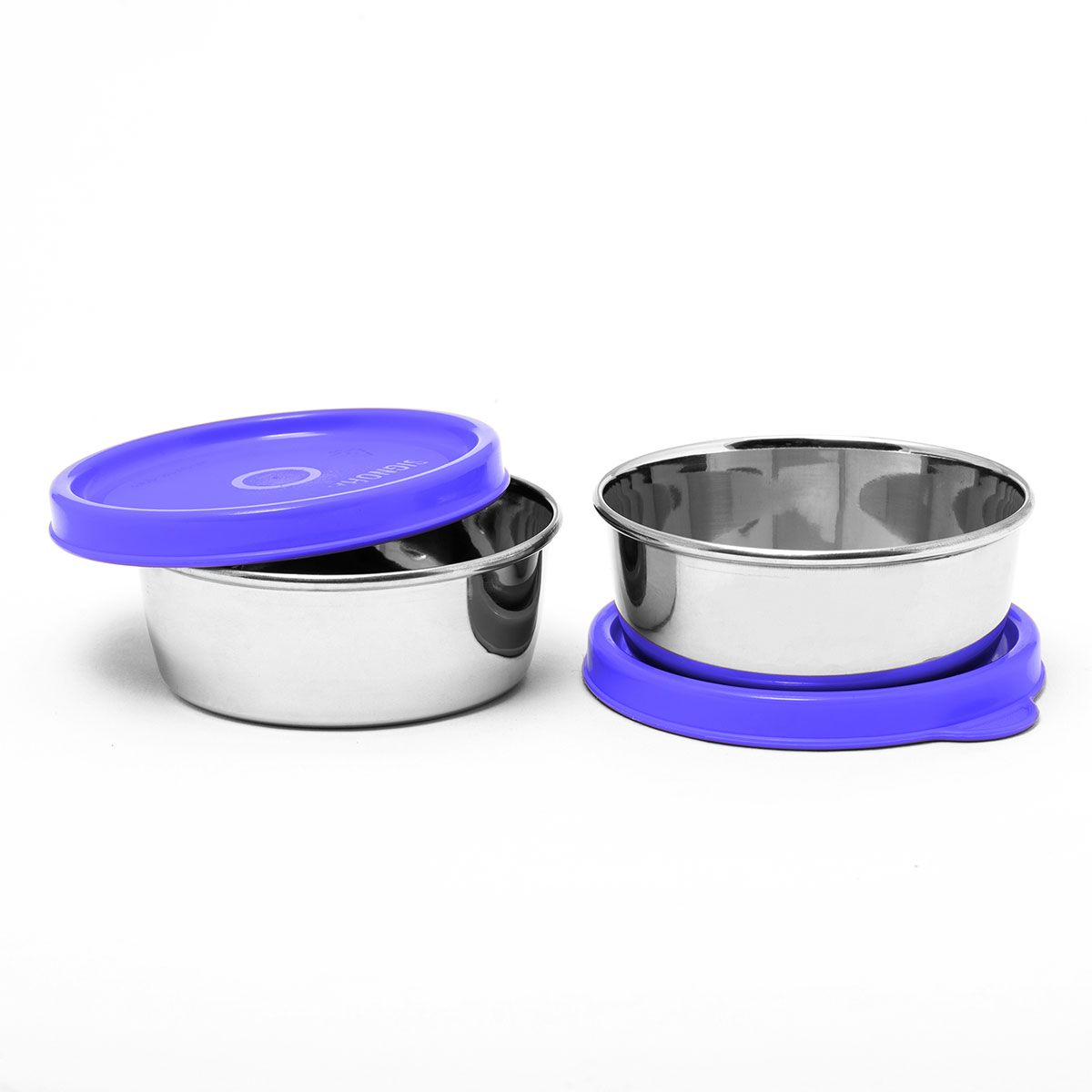 Signoraware Stainless Steel Mini Mate Container with Silicon Leakproof Airtight Lid, 60 ml Each, Set of 2 X 2 Sets (4 Pcs) - Premium Leak Proof Containers from Signoraware - Just Rs. 425! Shop now at Surana Sons