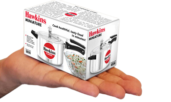Hawkins Miniature Pressure Cooker, Toy Cooker for Kids, Mini Cooker, Small Cooker for Kids, Silver CODE: MIN - Premium Toy Aluminum Pressure Cooker from Hawkins - Just Rs. 220! Shop now at Surana Sons