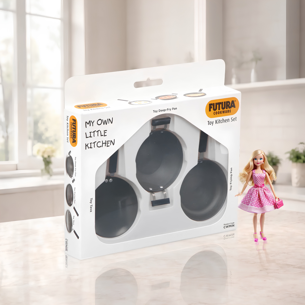 Hawkins Futura Toy Kitchen Set | Set 3 | Premium Quality (CWMIN)