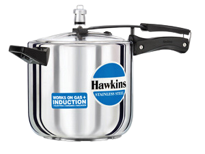 Hawkins Pressure Cooker, Stainless Steel Inner Lid, Induction Compatible - Premium SS pressure cooker from Hawkins - Just Rs. 2025! Shop now at Surana Sons